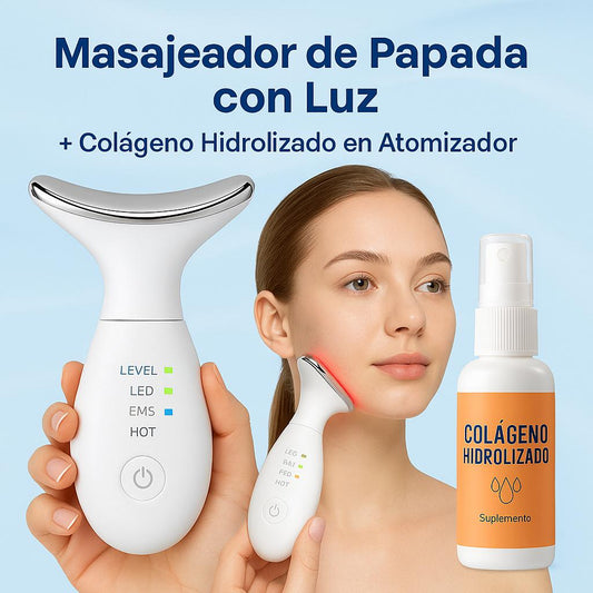 Masajeador de papada + colageno hidrolizado